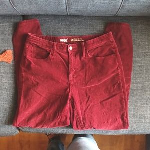 Mossimo | High Rise Burgundy Cords